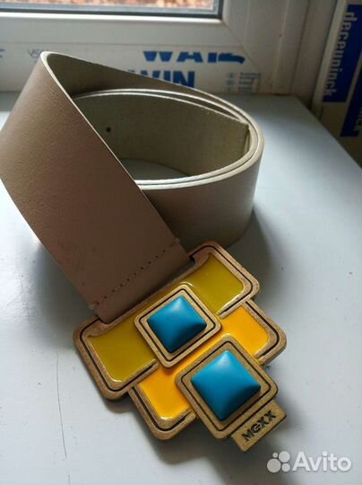 Ремень кожа mexx, бежевый