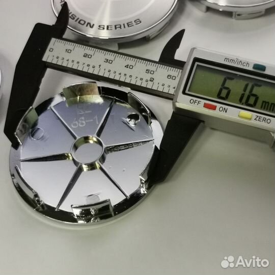 4шт колпаки Vossen Precision Series 68мм, серебро