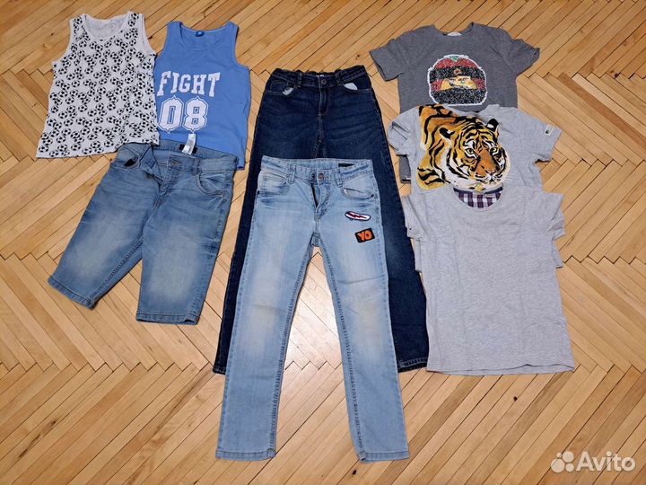 Вещи для мальчика пакетом 134-140