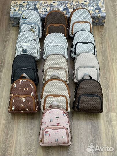 Рюкзак Michael kors канва и кожа Люкс