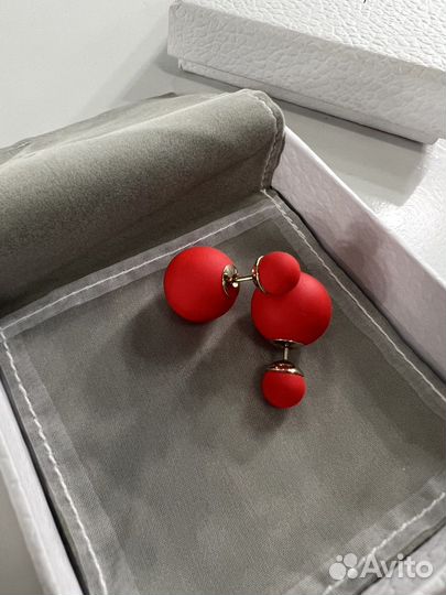Серьги пусеты dior оригинал