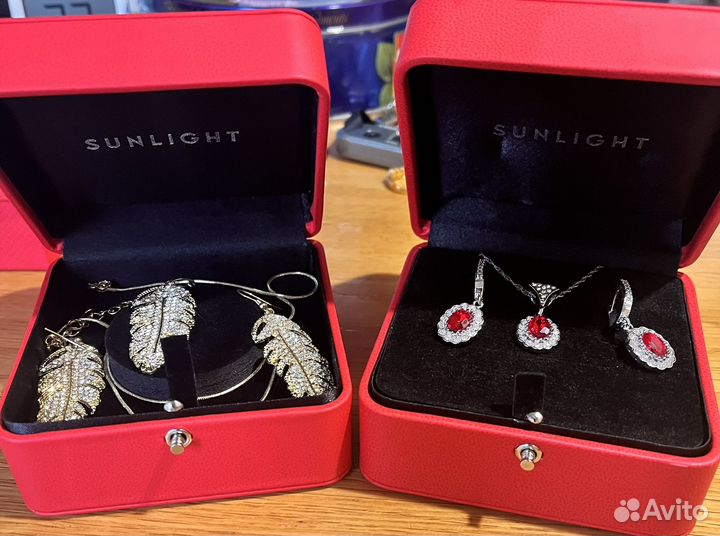 Колье и серьги комплект два варианта