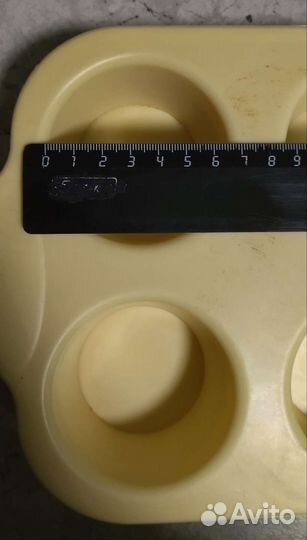 Силиконовая форма для выпечки 6 ячеек 2 шт