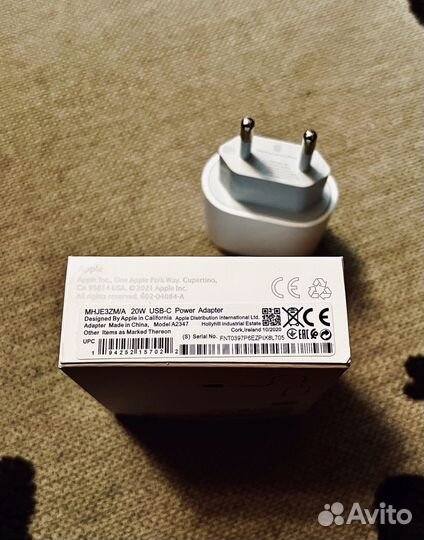 Зарядный блок для Apple iPhone 20W