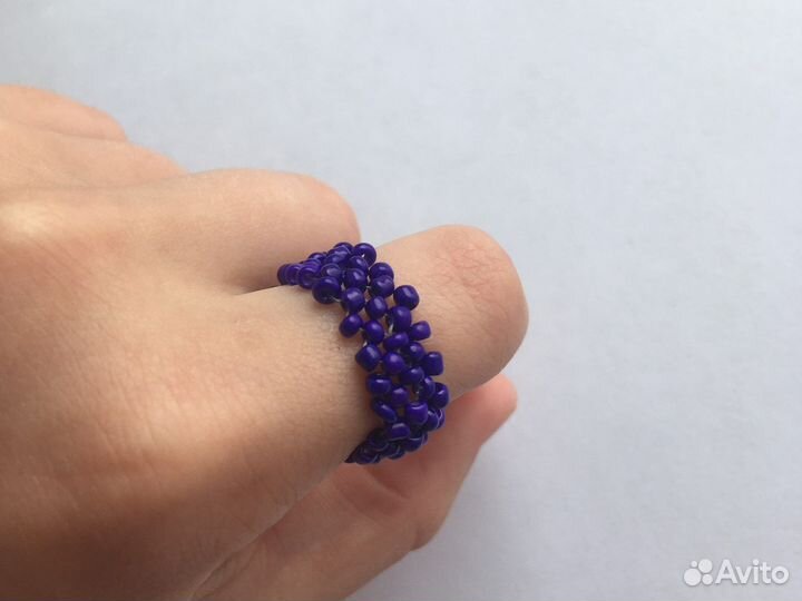 Кольцо фиолетовое 