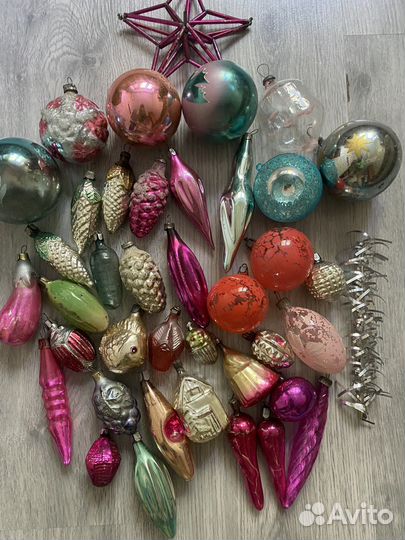 Елочные игрушки СССР одним лотом