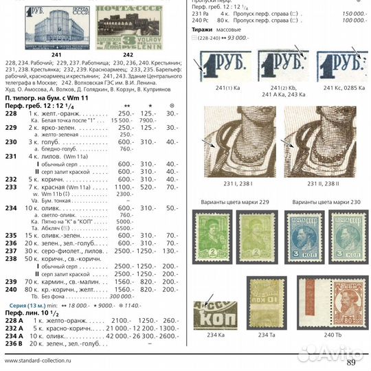 Почтовые марки СССР 1929 Стандарт