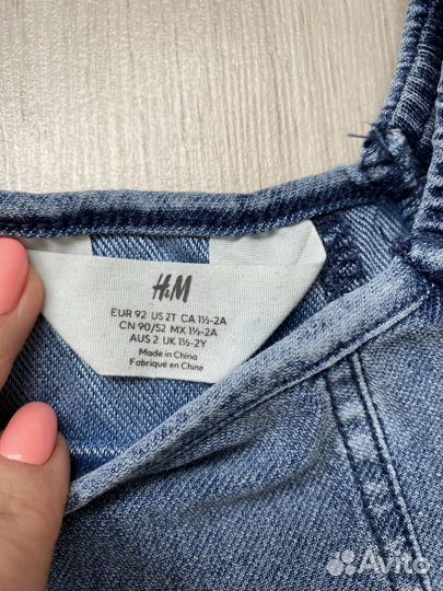Джинсовое платье hm новое