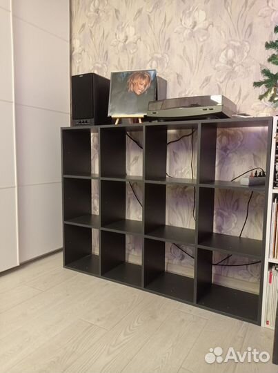 Стеллаж 12 секций, черный, леруа