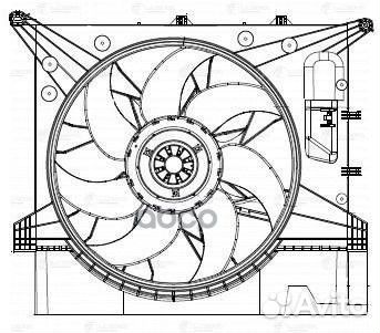 Э/вентилятор охл. с кожухом для а/м Volvo XC90