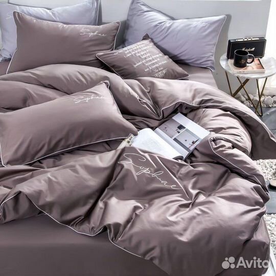 Постельное белье однотонное новое