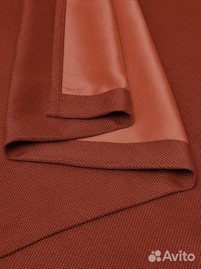 Комплект штор 130x250 блэкаут рогожка цвет кирпич