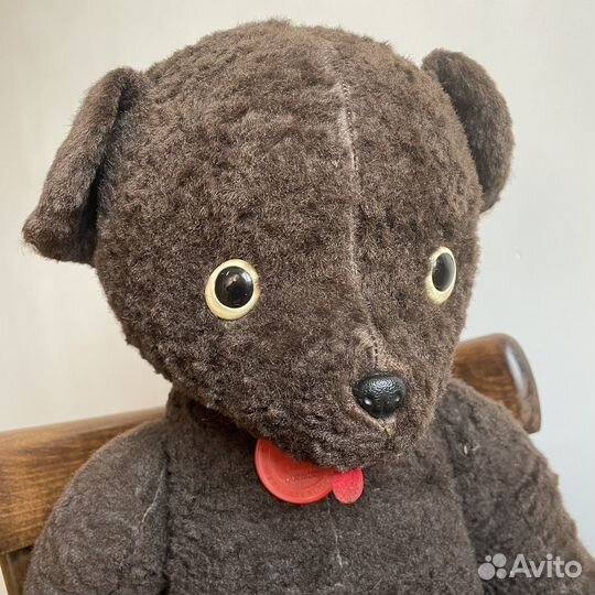 Медведь СССР игрушка мягкая опилки старинный