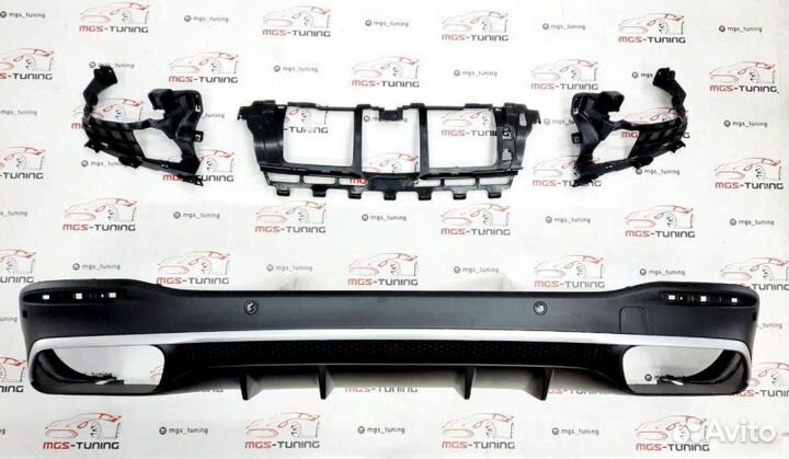 Диффузор 63 AMG Chrome на Mercedes GLE-Class V167