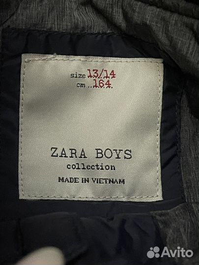 Куртка zara доч мальчика р164