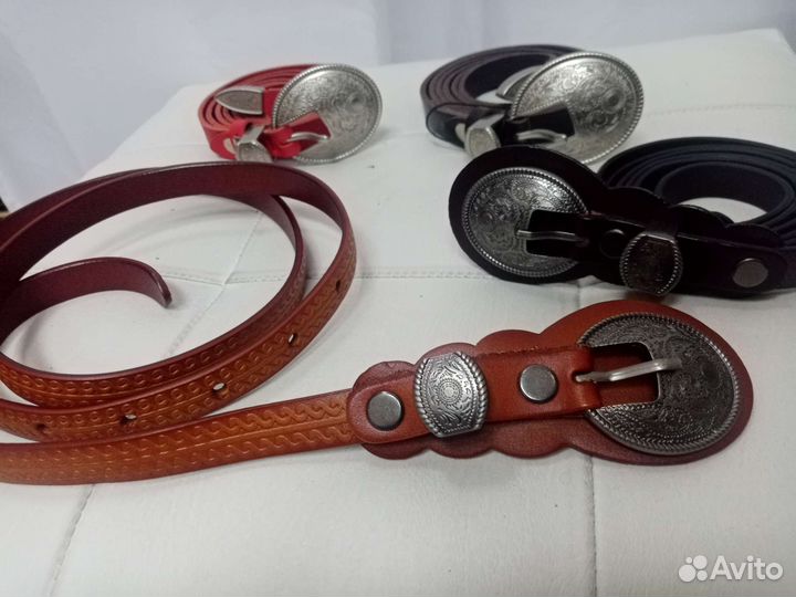 Ремень женский кожаный