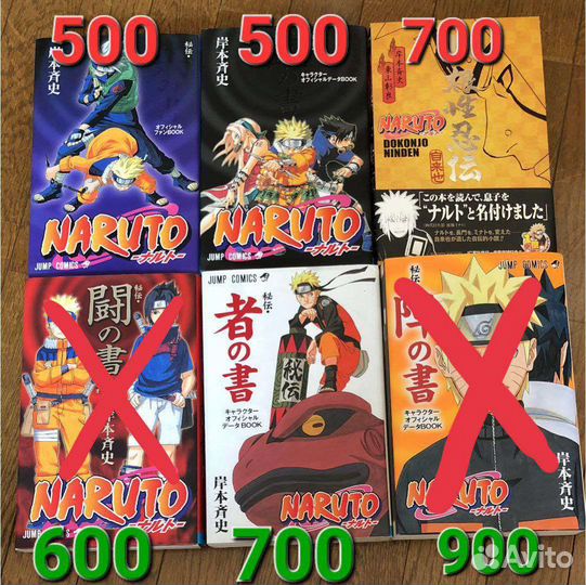 Манга Наруто на японском все книги