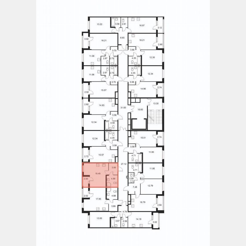 Квартира-студия, 28,3 м², 2/9 эт.