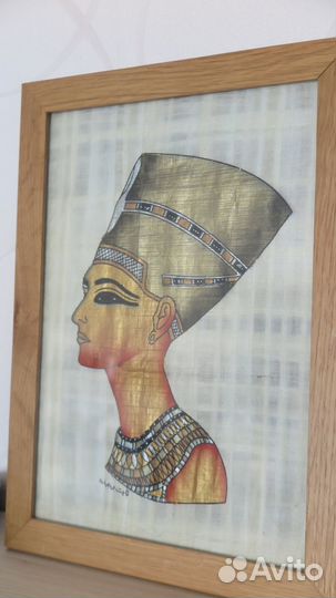 Картина на папирусе Египет Нефертити