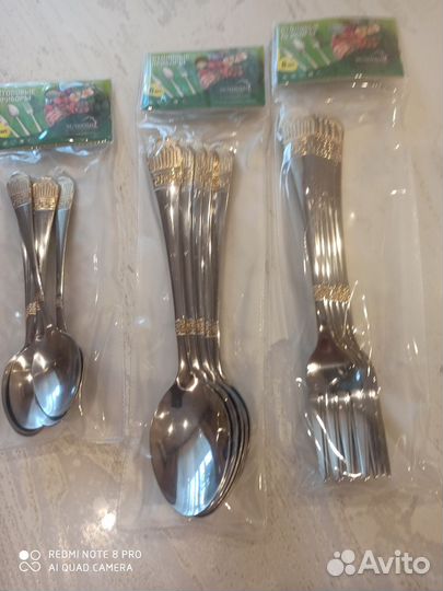 Новые ложки и вилки нержавейка