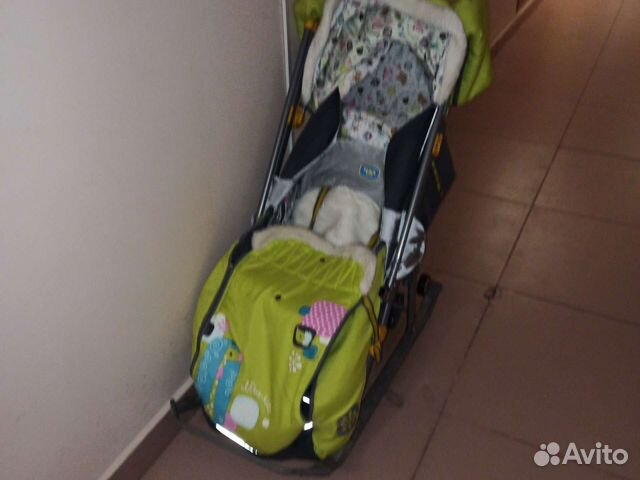 Детские санки коляска ника