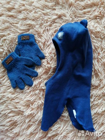 Шапка шлем 42-46р демисезонная тонкая