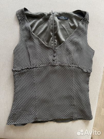 Шелковый топ (р. S)
