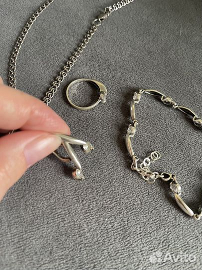 Серебряный набор