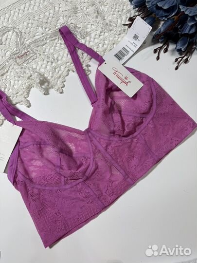 Бюстгальтер бюстье кружевной 50 56 Triumph