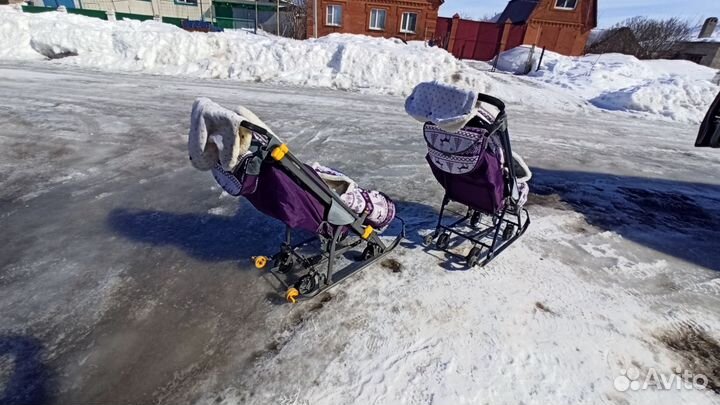 Детские санки коляска бу