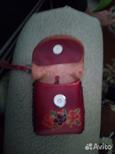 Детский кошелек кожаный