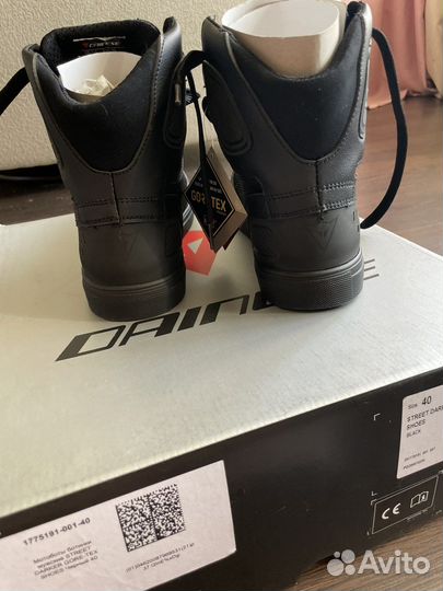 Мотоботы Dainese Street Darker Black Мотокеды 40