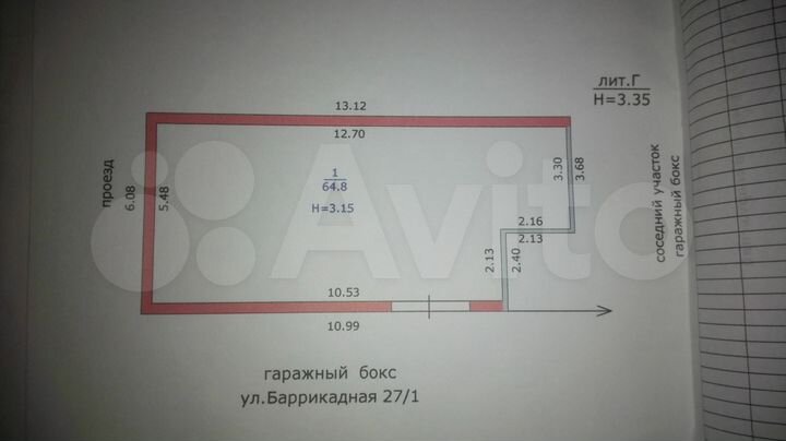 Гараж, > 30 м²