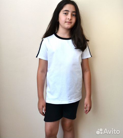 Костюм спортивный Футболка+шорты110-152 рост