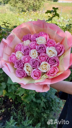 Розы из вспененного мыла