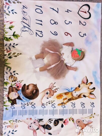 Фотоплед для малыша + карточки по месяцам