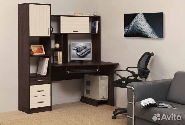 Стол компьютерный пкс-10 (Улучшенная фурнитура)