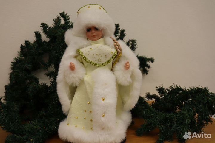 Дед Мороз 50 см + Снегурочка 40 см под елку