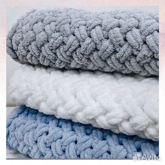 Плед детский вязаный