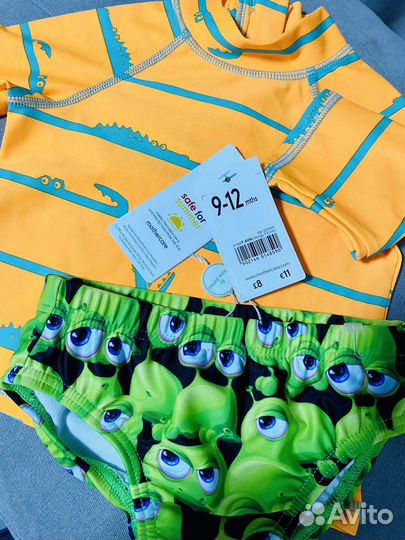 9-12 мес. Купальник закрытый Англия