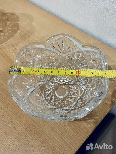 Конфетница ваза салатник хрусталь СССР
