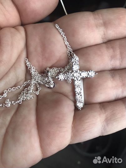 Подвеска Крестик на цепочке