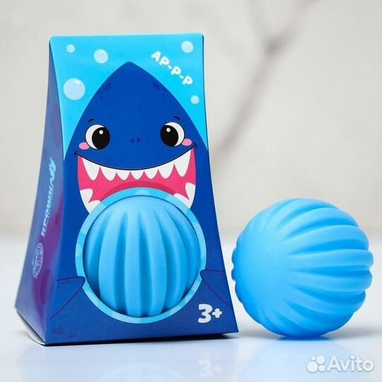 4916708 Развивающий, массажный, рельефный мячик «А