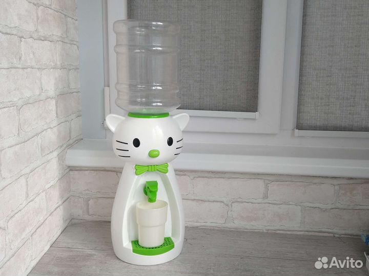 Детский кулер для воды, белый/зеленый, 2 л