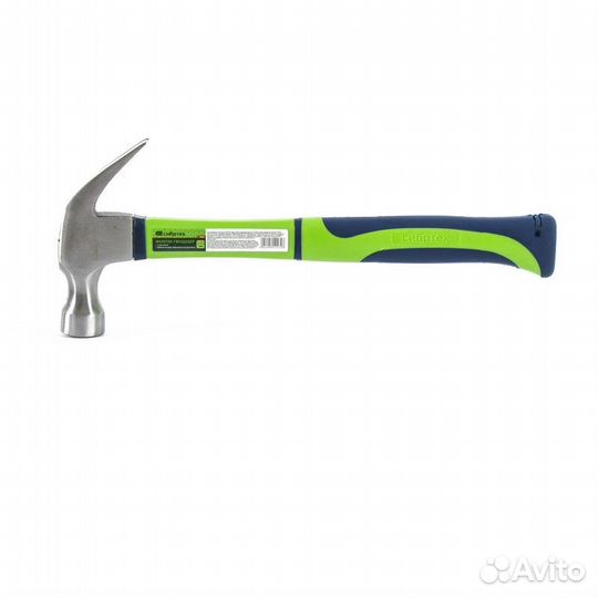 Молоток-гвоздодер, 450 г, с магнитом, фибергласова