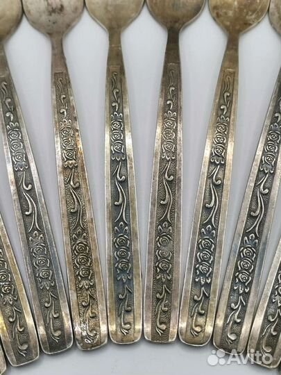 Вилки мнц Мельхиор Посеребрение СССР 12 шт