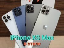 Корпус для iPhone XS Max в стиле iPhone 15 Pro нов