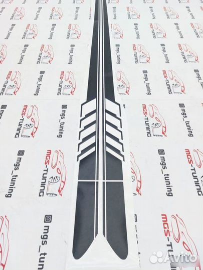 Наклейки AMG Edition на C-Class W205 черный мат