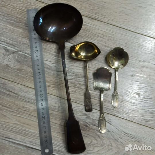 Серебро Европа, половник, десертный набор