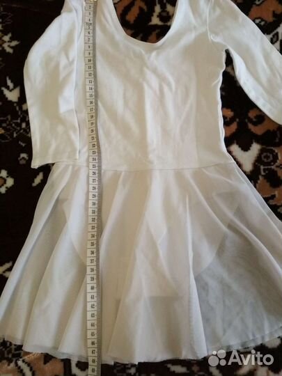 Купальник гимнастический белый